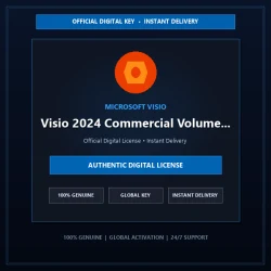 Microsoft Visio 2024 Commercial Volume License (MAK) | Official Digital License