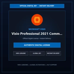Microsoft Visio Professional 2021 Commercial Volume License (MAK) 1000 user | Of