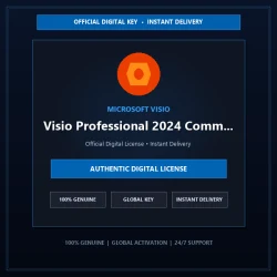 Microsoft Visio Professional 2024 Commercial Volume License (MAK) 1000 user | Of