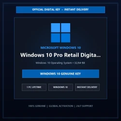 Microsoft Windows 10 Pro Retail Digital Phone Activation | Official Digital L