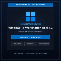 Microsoft Windows 11 Workstation OEM 1PC | Official Digital License