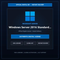 Microsoft Windows Server 2016 Standard 5PC | Official Digital License