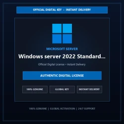 Microsoft Windows server 2022 Standard 2PC | Official Digital License