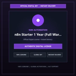 n8n Starter 1 Year (Full Warranty) | Official Digital License