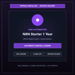 N8N Starter 1 Year | Official Digital License
