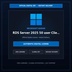 RDS Server 2025 50 user Client Access License (CAL) | Official Digital License