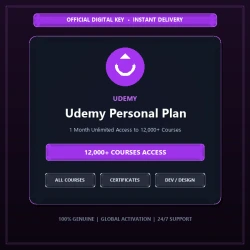 Udemy Personal Plan 1 Month Subscription | 12,000+ Premium Courses