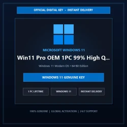 Win11 Pro OEM 1PC 99% High Quality (Warranty: 60 day) | Official Digital Lice