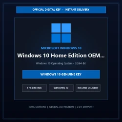 Windows 10 / 11 Home Edition OEM (1 PC) | Instant Digital License Key