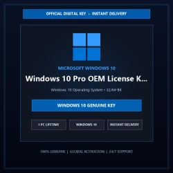 Windows 10 / 11 Pro OEM License Key (1 PC) | Premium Grade - 60 Days Full Warranty