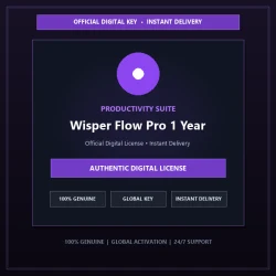 Wisper Flow Pro 1 Year | Official Digital License