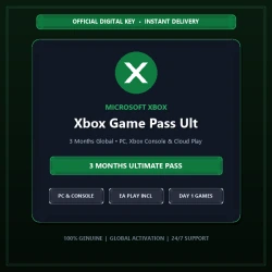 Xbox Game Pass Ultimate (3 Months Global) | PC, Console & Cloud Gaming