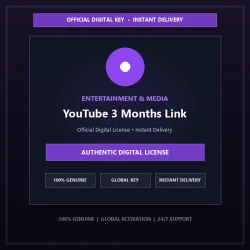 YouTube 3 Months Link | Official Digital License
